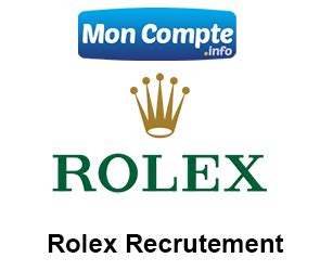 rolex emploi